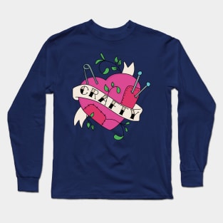 My Heart is Crafty Long Sleeve T-Shirt